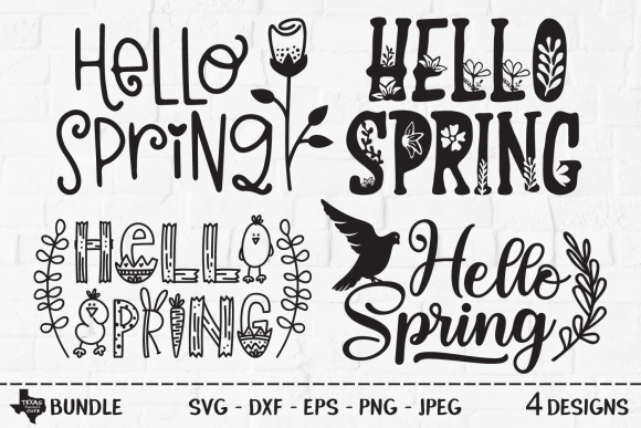 Download Hello Spring Bundle - Spring Designs - Spring bundle Collection