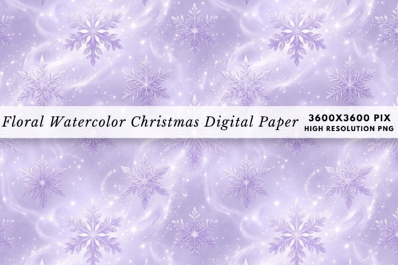 Download Floral Watercolor Christmas Patterns PNG - Premium Resources
