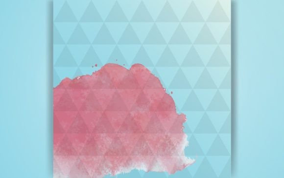Download Geometric Pink Watercolor Background - Pink watercolor Collection