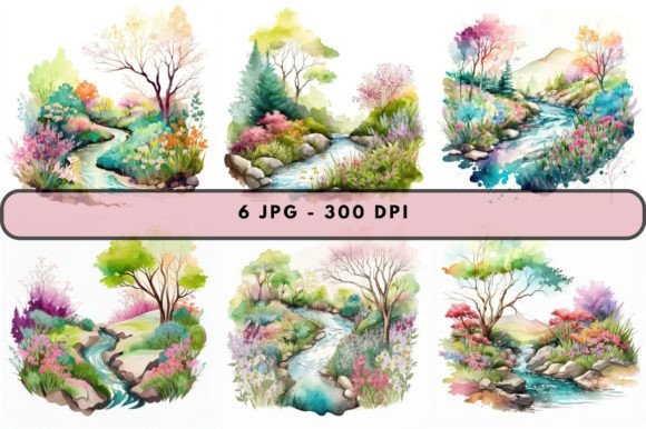 Download Watercolor Colorful Spring Bundle - Spring bundle Collection